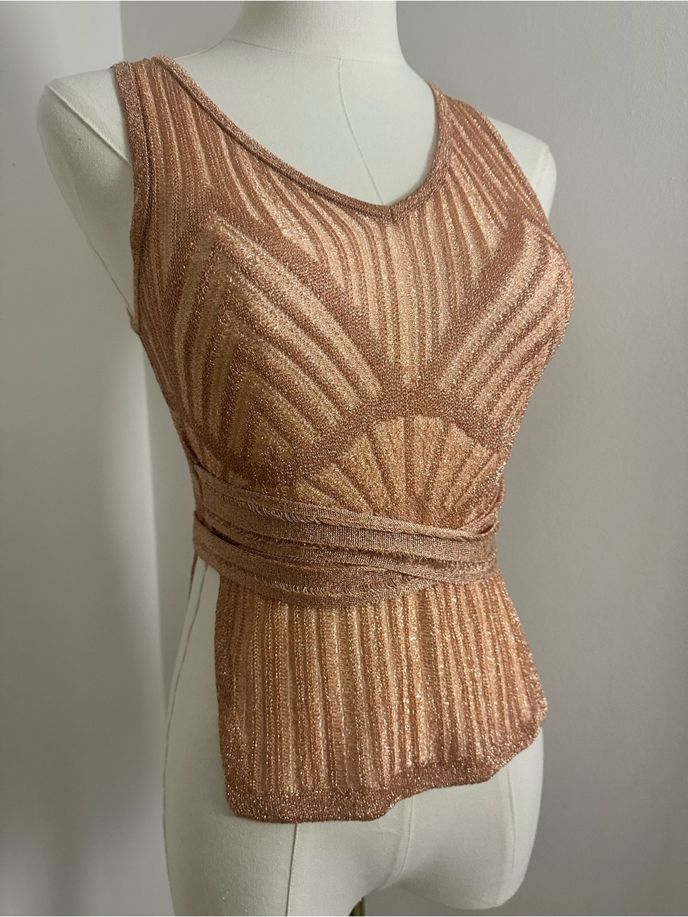 Missoni Shimmery Copper Knit top - Picture 3 of 12